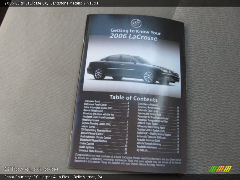 Sandstone Metallic / Neutral 2006 Buick LaCrosse CX