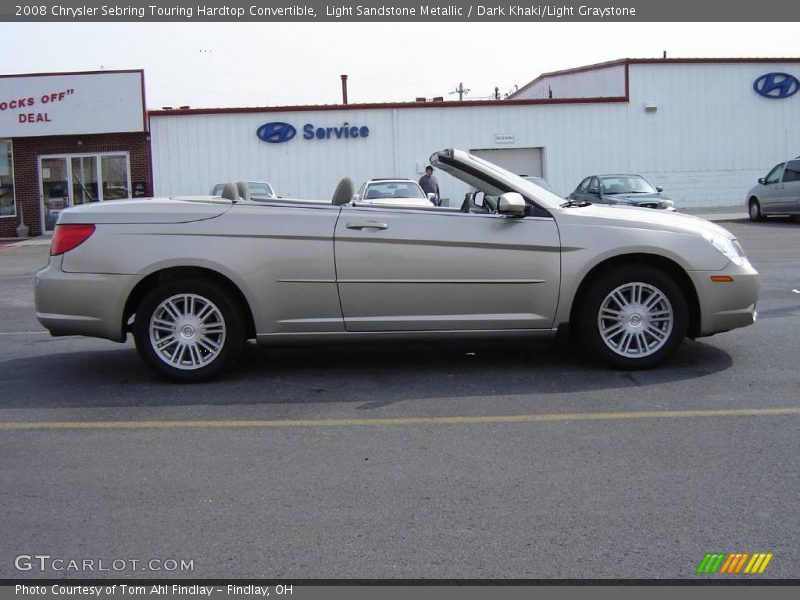 Light Sandstone Metallic / Dark Khaki/Light Graystone 2008 Chrysler Sebring Touring Hardtop Convertible