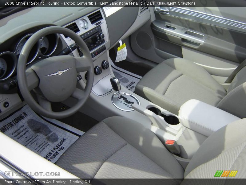 Light Sandstone Metallic / Dark Khaki/Light Graystone 2008 Chrysler Sebring Touring Hardtop Convertible