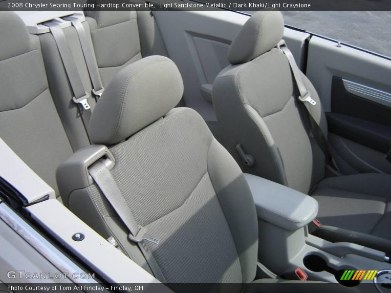 Light Sandstone Metallic / Dark Khaki/Light Graystone 2008 Chrysler Sebring Touring Hardtop Convertible