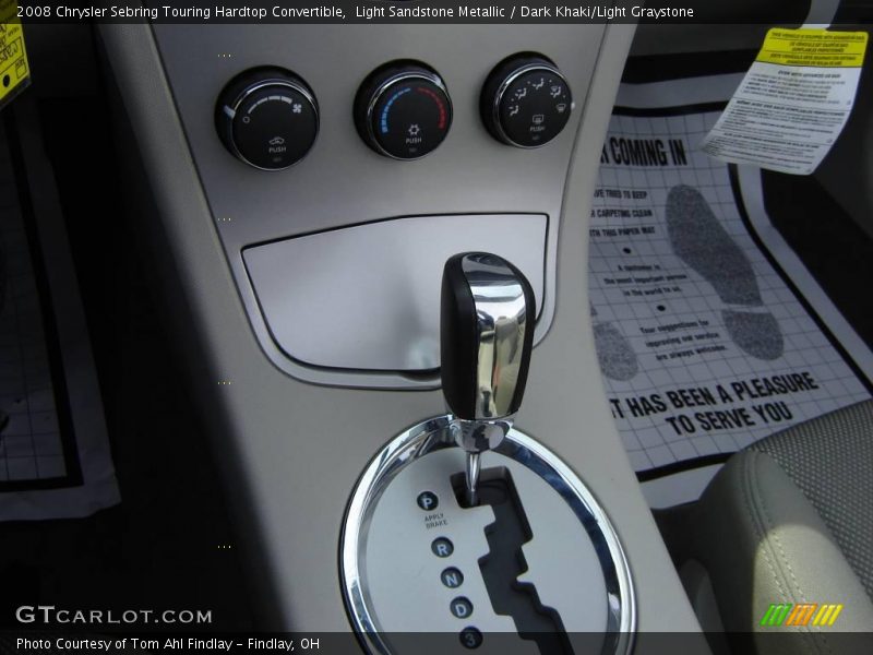 Light Sandstone Metallic / Dark Khaki/Light Graystone 2008 Chrysler Sebring Touring Hardtop Convertible