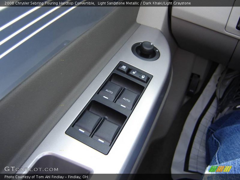 Light Sandstone Metallic / Dark Khaki/Light Graystone 2008 Chrysler Sebring Touring Hardtop Convertible