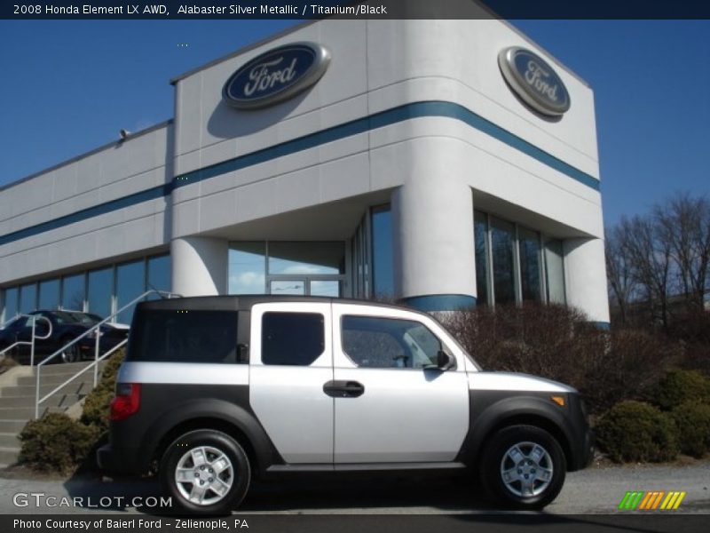 Alabaster Silver Metallic / Titanium/Black 2008 Honda Element LX AWD