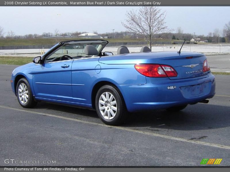 Marathon Blue Pearl / Dark Slate Gray/Light Slate Gray 2008 Chrysler Sebring LX Convertible