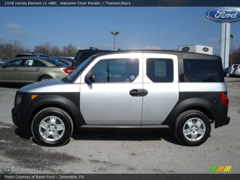 Alabaster Silver Metallic / Titanium/Black 2008 Honda Element LX AWD