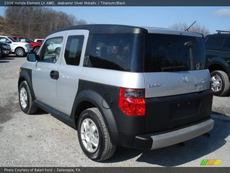 Alabaster Silver Metallic / Titanium/Black 2008 Honda Element LX AWD