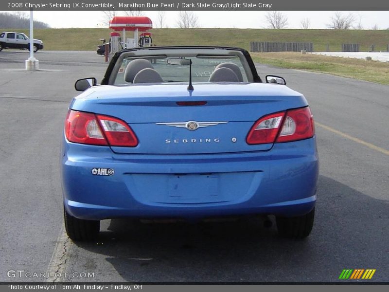 Marathon Blue Pearl / Dark Slate Gray/Light Slate Gray 2008 Chrysler Sebring LX Convertible