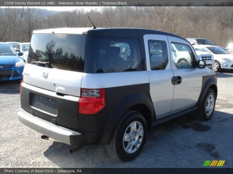Alabaster Silver Metallic / Titanium/Black 2008 Honda Element LX AWD
