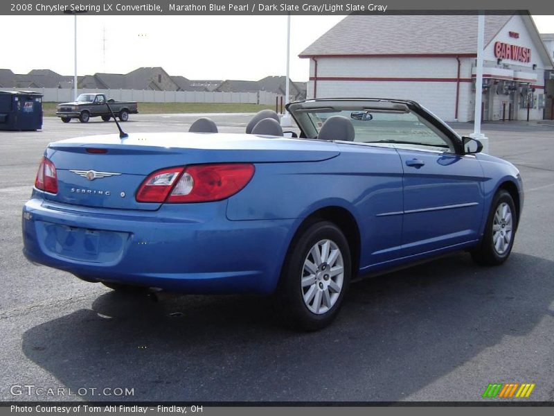 Marathon Blue Pearl / Dark Slate Gray/Light Slate Gray 2008 Chrysler Sebring LX Convertible