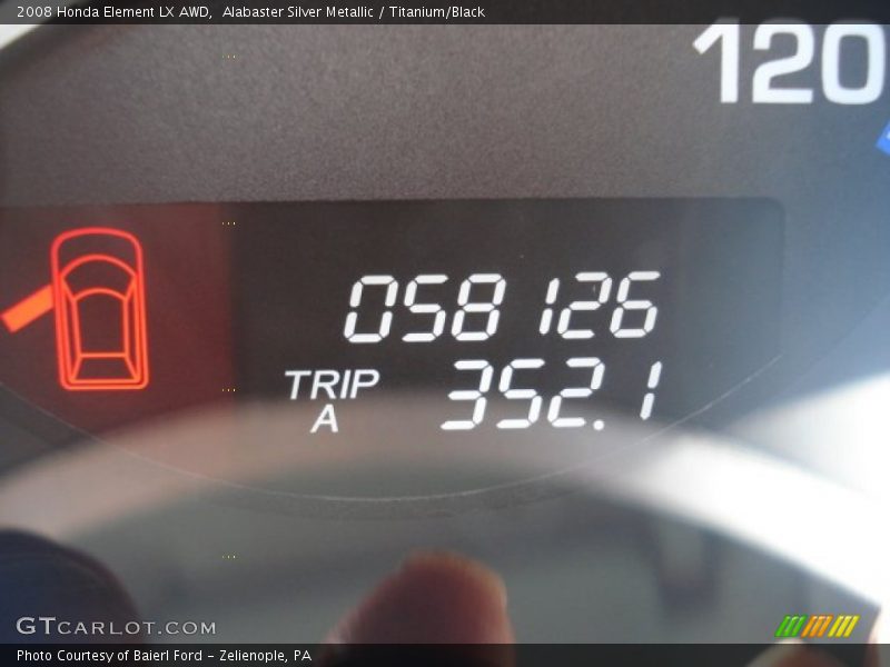 Alabaster Silver Metallic / Titanium/Black 2008 Honda Element LX AWD