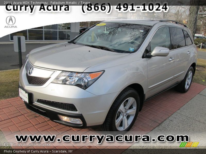 Palladium Metallic / Taupe 2011 Acura MDX Technology