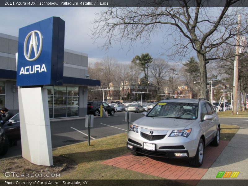 Palladium Metallic / Taupe 2011 Acura MDX Technology