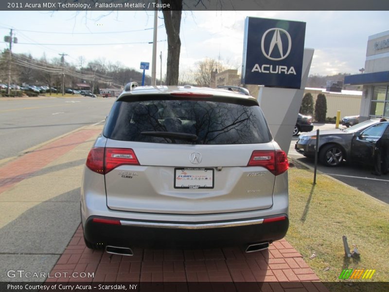 Palladium Metallic / Taupe 2011 Acura MDX Technology