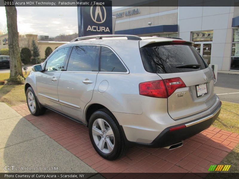 Palladium Metallic / Taupe 2011 Acura MDX Technology