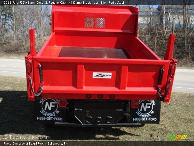 Vermillion Red / Steel 2012 Ford F350 Super Duty XL Regular Cab 4x4 Dump Truck