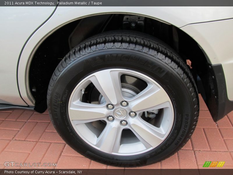 Palladium Metallic / Taupe 2011 Acura MDX Technology