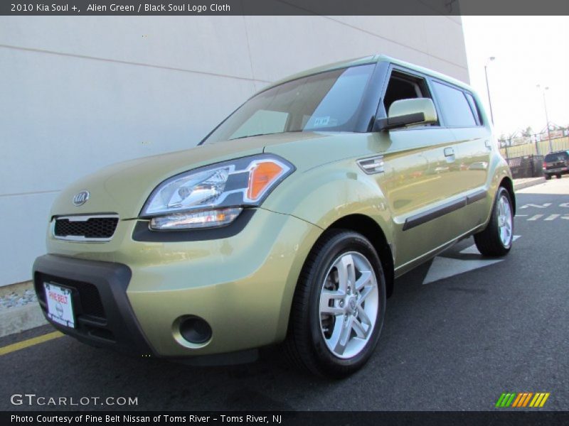 Alien Green / Black Soul Logo Cloth 2010 Kia Soul +