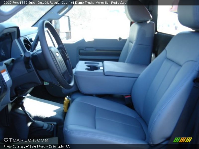 Vermillion Red / Steel 2012 Ford F350 Super Duty XL Regular Cab 4x4 Dump Truck