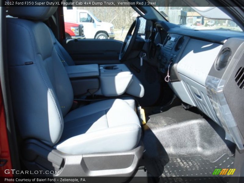 Vermillion Red / Steel 2012 Ford F350 Super Duty XL Regular Cab 4x4 Dump Truck