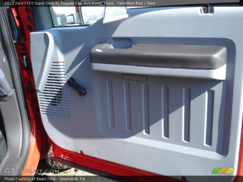 Vermillion Red / Steel 2012 Ford F350 Super Duty XL Regular Cab 4x4 Dump Truck