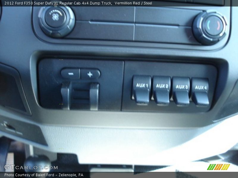 Vermillion Red / Steel 2012 Ford F350 Super Duty XL Regular Cab 4x4 Dump Truck