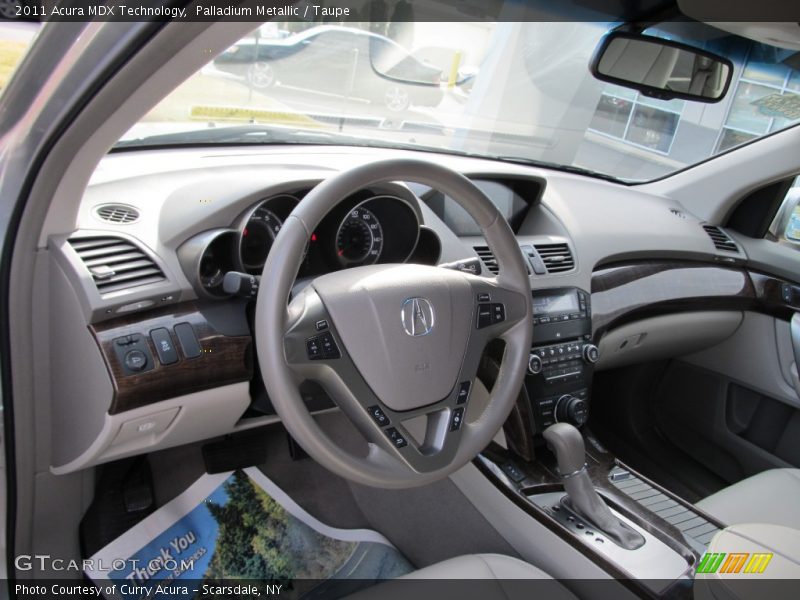 Palladium Metallic / Taupe 2011 Acura MDX Technology
