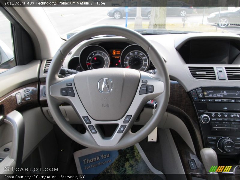 Palladium Metallic / Taupe 2011 Acura MDX Technology