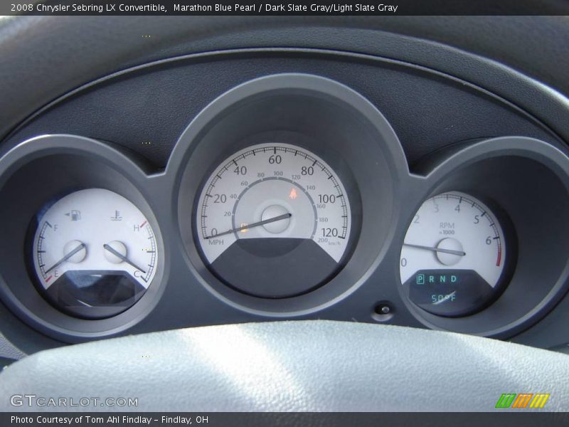 Marathon Blue Pearl / Dark Slate Gray/Light Slate Gray 2008 Chrysler Sebring LX Convertible