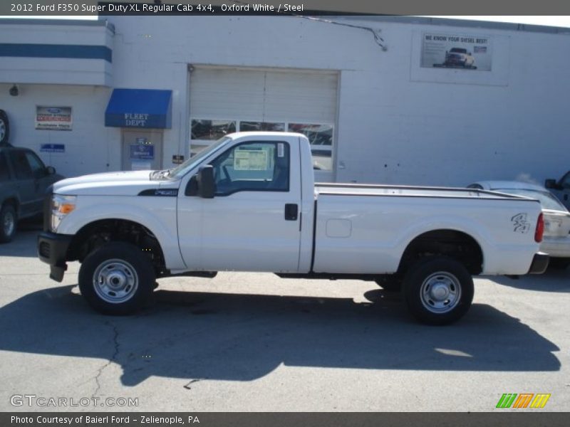 Oxford White / Steel 2012 Ford F350 Super Duty XL Regular Cab 4x4