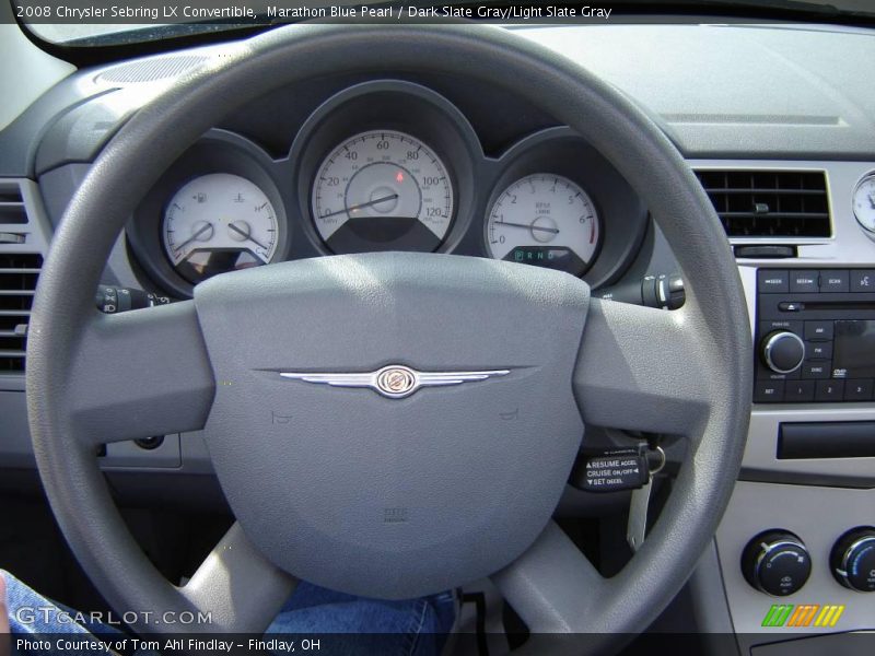 Marathon Blue Pearl / Dark Slate Gray/Light Slate Gray 2008 Chrysler Sebring LX Convertible