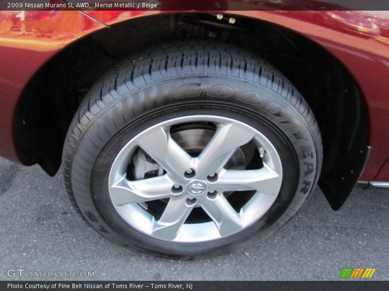 Merlot Metallic / Beige 2009 Nissan Murano SL AWD