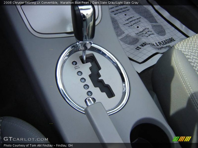 Marathon Blue Pearl / Dark Slate Gray/Light Slate Gray 2008 Chrysler Sebring LX Convertible