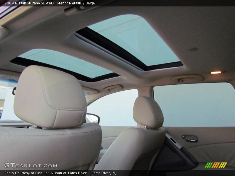 Merlot Metallic / Beige 2009 Nissan Murano SL AWD