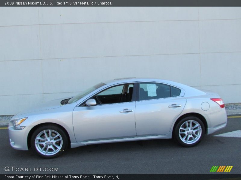Radiant Silver Metallic / Charcoal 2009 Nissan Maxima 3.5 S