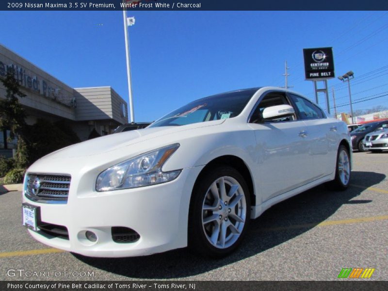 Winter Frost White / Charcoal 2009 Nissan Maxima 3.5 SV Premium