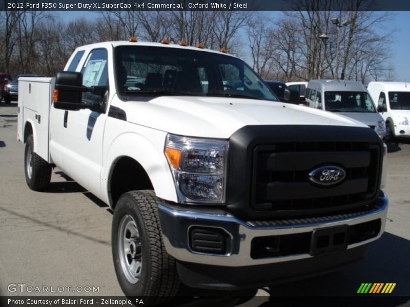 Front 3/4 View of 2012 F350 Super Duty XL SuperCab 4x4 Commercial