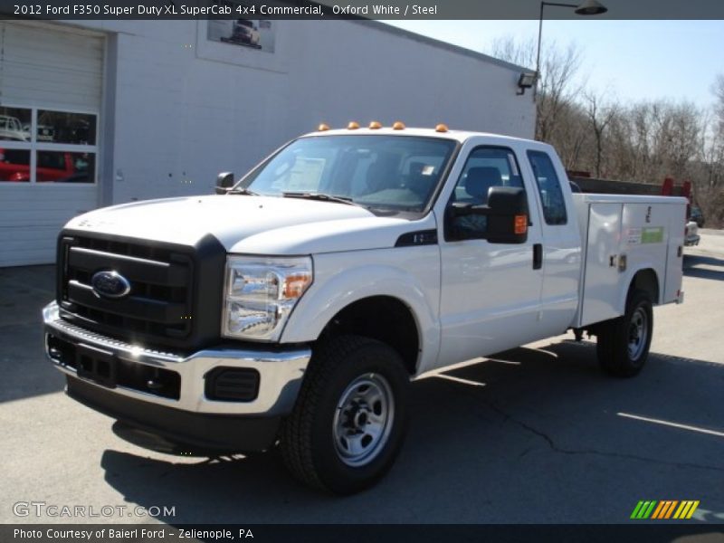 Oxford White / Steel 2012 Ford F350 Super Duty XL SuperCab 4x4 Commercial