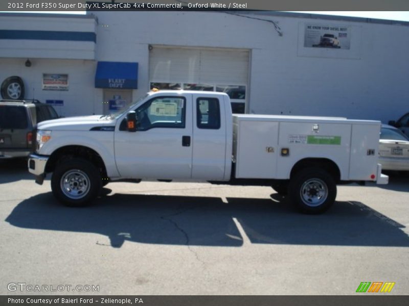 Oxford White / Steel 2012 Ford F350 Super Duty XL SuperCab 4x4 Commercial