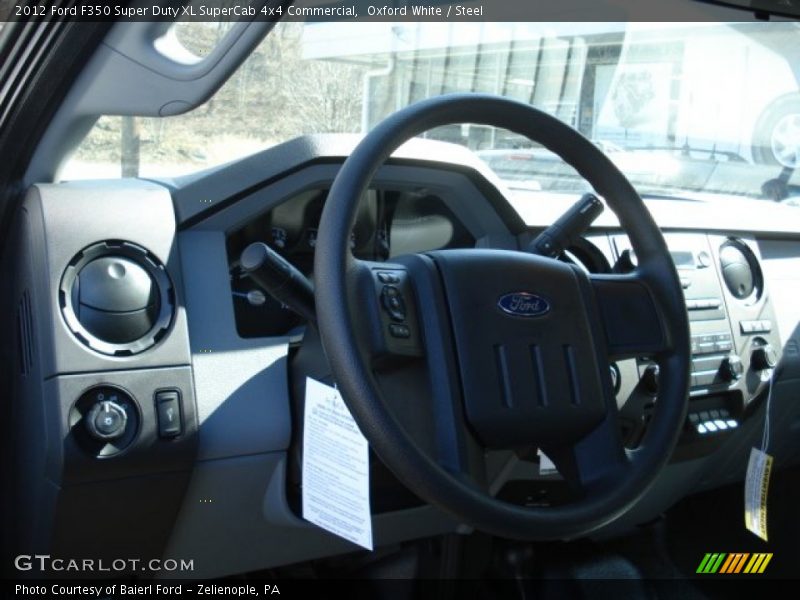 Oxford White / Steel 2012 Ford F350 Super Duty XL SuperCab 4x4 Commercial