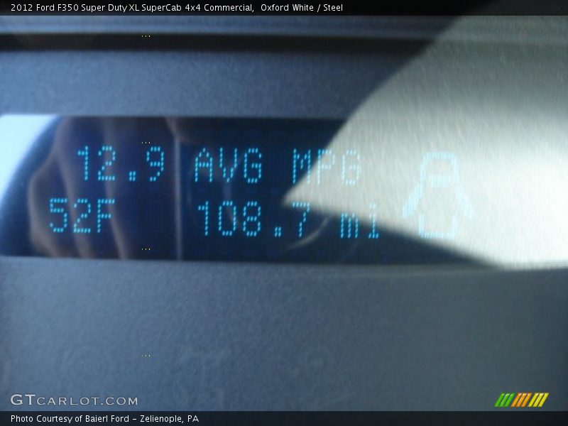 Oxford White / Steel 2012 Ford F350 Super Duty XL SuperCab 4x4 Commercial