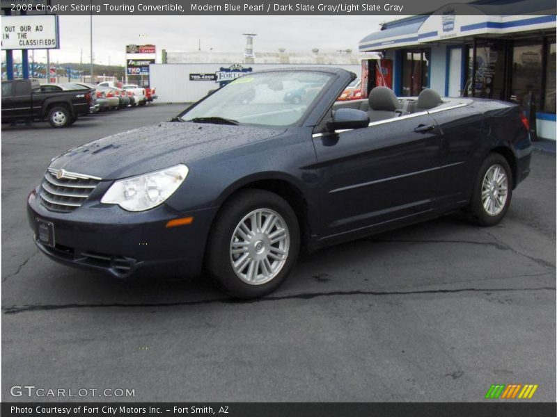 Modern Blue Pearl / Dark Slate Gray/Light Slate Gray 2008 Chrysler Sebring Touring Convertible