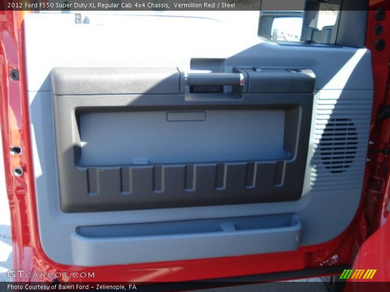 Vermillion Red / Steel 2012 Ford F550 Super Duty XL Regular Cab 4x4 Chassis