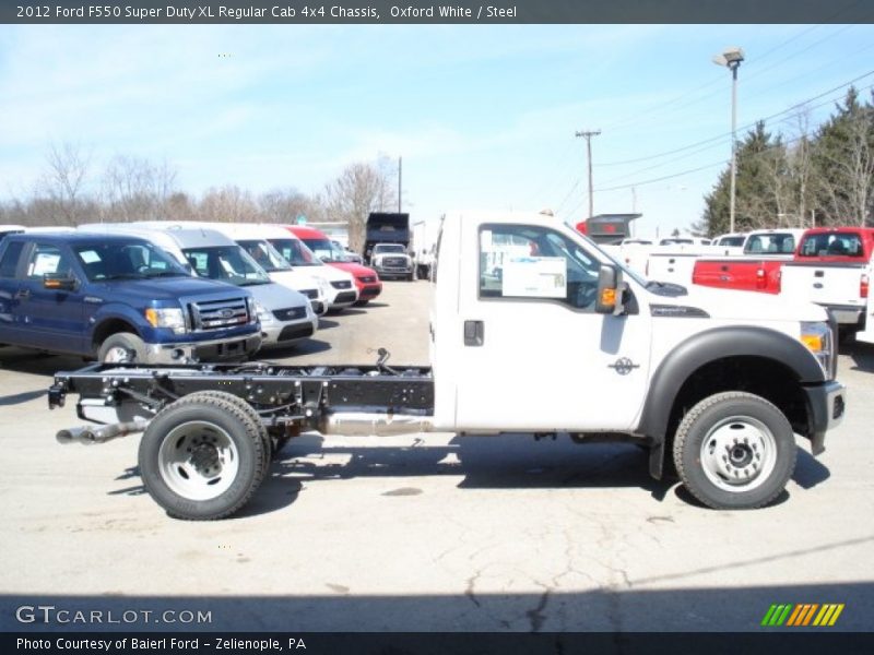  2012 F550 Super Duty XL Regular Cab 4x4 Chassis Oxford White