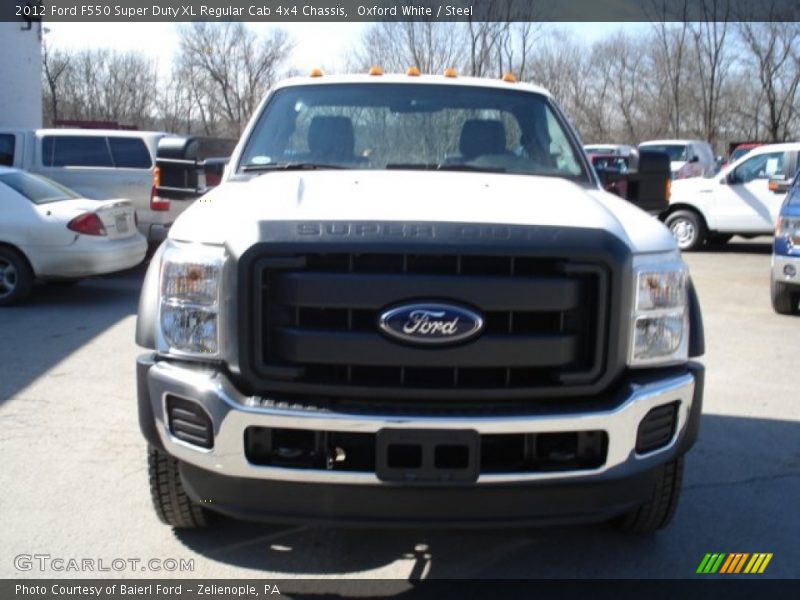 Oxford White / Steel 2012 Ford F550 Super Duty XL Regular Cab 4x4 Chassis
