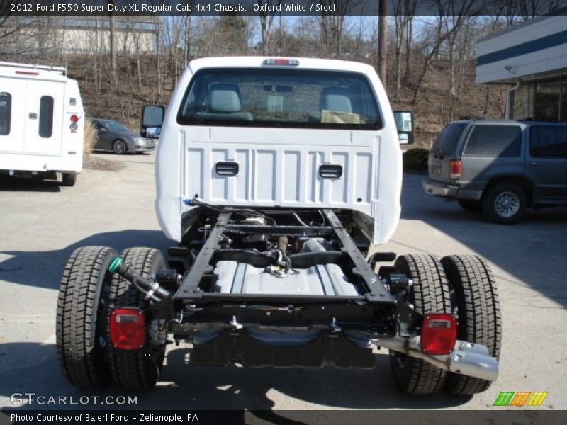Oxford White / Steel 2012 Ford F550 Super Duty XL Regular Cab 4x4 Chassis