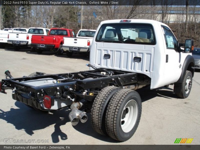  2012 F550 Super Duty XL Regular Cab 4x4 Chassis Oxford White