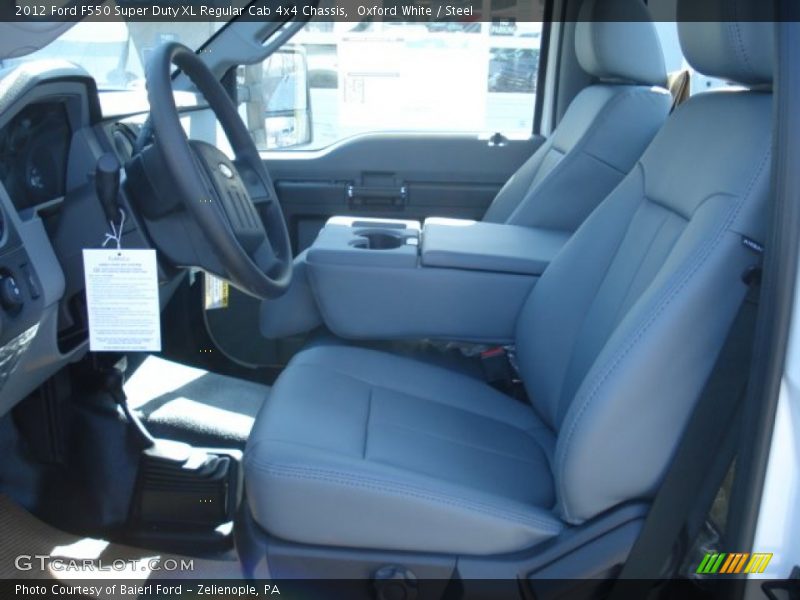 Oxford White / Steel 2012 Ford F550 Super Duty XL Regular Cab 4x4 Chassis