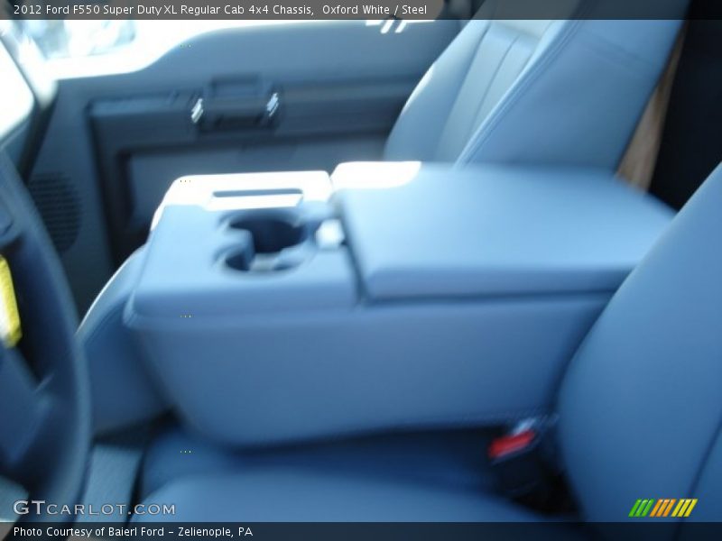 Oxford White / Steel 2012 Ford F550 Super Duty XL Regular Cab 4x4 Chassis