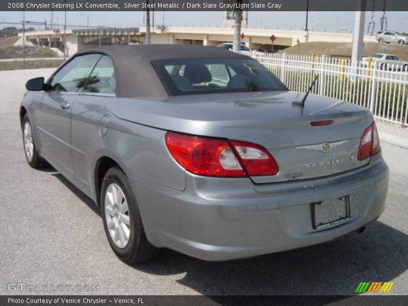 Silver Steel Metallic / Dark Slate Gray/Light Slate Gray 2008 Chrysler Sebring LX Convertible
