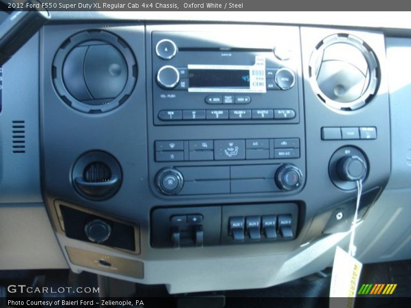 Oxford White / Steel 2012 Ford F550 Super Duty XL Regular Cab 4x4 Chassis